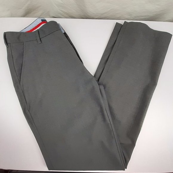 Tommy Hilfiger Gray Men's Flat Front Pants Trousers 34X34 - Picture 2 of 5